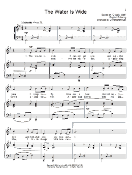 page one of The Water Is Wide (Piano & Vocal)