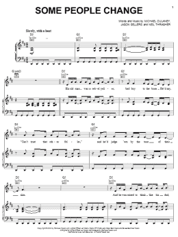 page one of Some People Change (Piano, Vocal & Guitar Chords (Right-Hand Melody))