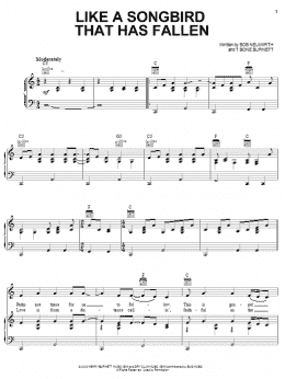 page one of Like A Songbird That Has Fallen (Piano, Vocal & Guitar Chords (Right-Hand Melody))