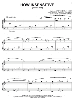 page one of How Insensitive (Insensatez) (Piano Solo)