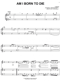 page one of Am I Born To Die (Piano, Vocal & Guitar Chords (Right-Hand Melody))