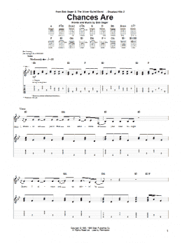 page one of Chances Are (Guitar Tab)
