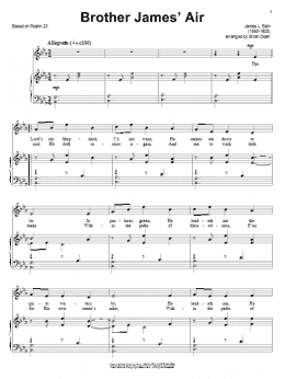 page one of Brother James' Air (Piano & Vocal)