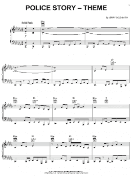 page one of Police Story - Theme (Piano Solo)