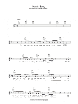 page one of Nan's Song (Lead Sheet / Fake Book)