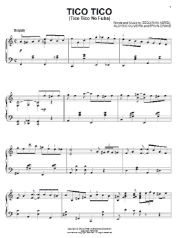 page one of Tico Tico (Tico Tico No Fuba) (Piano Solo)