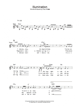 page one of Illumination (Lead Sheet / Fake Book)
