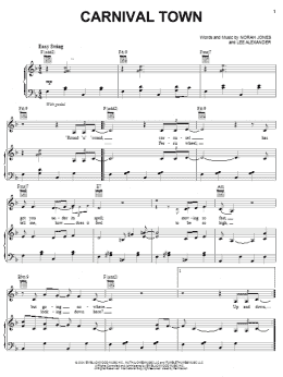 page one of Carnival Town (Piano, Vocal & Guitar Chords (Right-Hand Melody))