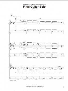page one of Final Guitar Solo (Guitar Tab)