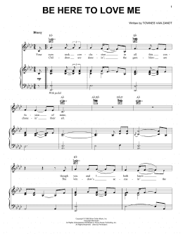 page one of Be Here To Love Me (Piano, Vocal & Guitar Chords (Right-Hand Melody))