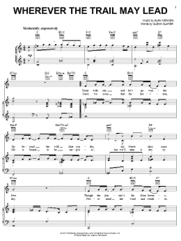 page one of Wherever The Trail May Lead (Piano, Vocal & Guitar Chords (Right-Hand Melody))