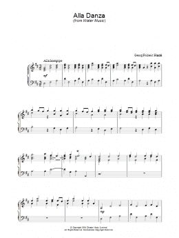 page one of Alla Danza (Piano Solo)