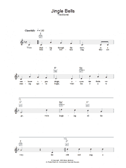 page one of Jingle Bells (Lead Sheet / Fake Book)