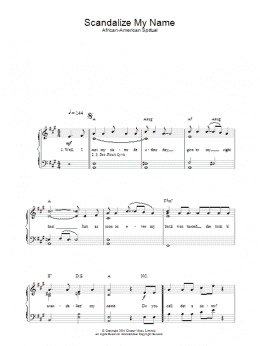 page one of Scandalize My Name (Easy Piano)