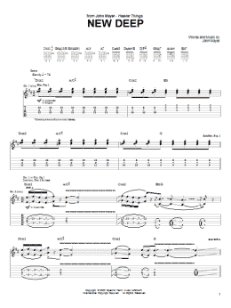 page one of New Deep (Guitar Tab)