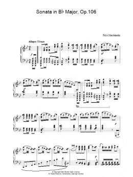 page one of Sonata in Bb Major, Op.106 (Piano Solo)