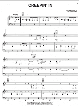 page one of Creepin' In (Piano, Vocal & Guitar Chords (Right-Hand Melody))