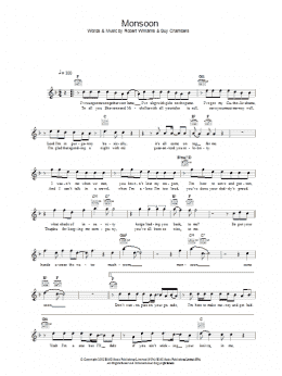 page one of Monsoon (Lead Sheet / Fake Book)