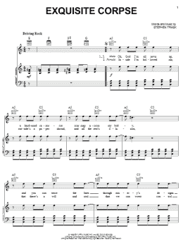 page one of Exquisite Corpse (Piano, Vocal & Guitar Chords (Right-Hand Melody))