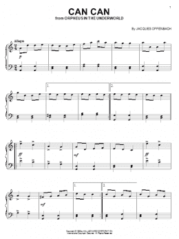 page one of Can Can (Piano Solo)
