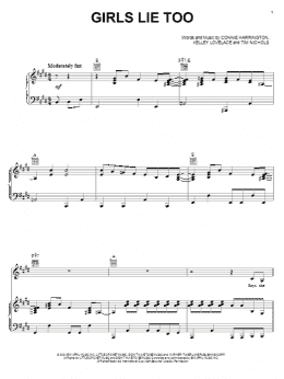 page one of Girls Lie Too (Piano, Vocal & Guitar Chords (Right-Hand Melody))
