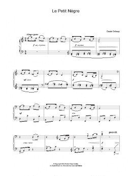 page one of Le Petit Nègre (Piano Solo)