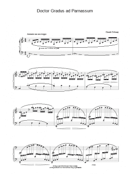 page one of Doctor Gradus ad Parnassum (Piano Solo)