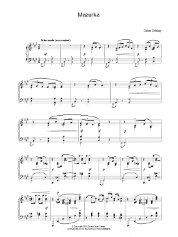 page one of Mazurka (Piano Solo)