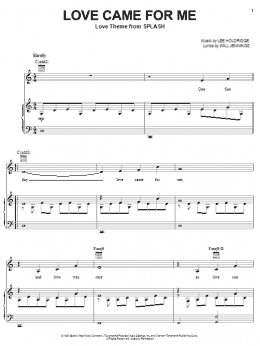 page one of Love Came For Me (Piano, Vocal & Guitar Chords (Right-Hand Melody))