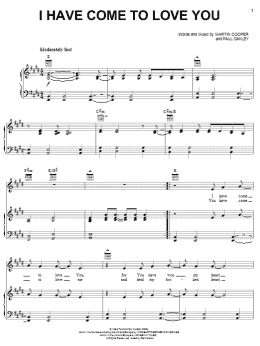 page one of I Have Come To Love You (Piano, Vocal & Guitar Chords (Right-Hand Melody))