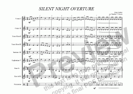 page one of Silent Night (Brass Band)
