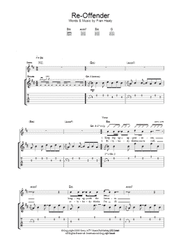 page one of Re-Offender (Guitar Tab)