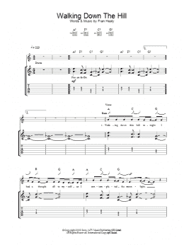 page one of Walking Down The Hill (Guitar Tab)