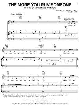 page one of The More You Ruv Someone (from Avenue Q) (Piano, Vocal & Guitar Chords (Right-Hand Melody))