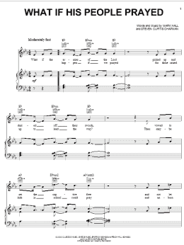 page one of What If His People Prayed (Piano, Vocal & Guitar Chords (Right-Hand Melody))