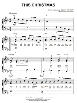 page one of This Christmas (Big Note Piano)