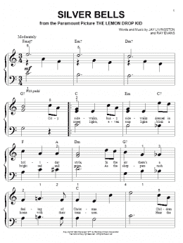 page one of Silver Bells (Big Note Piano)