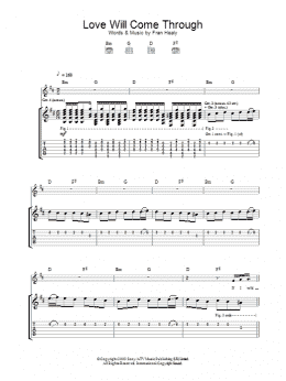 page one of Love Will Come Through (Guitar Tab)