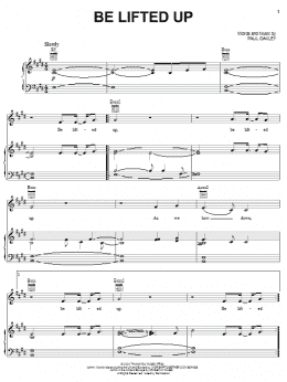 page one of Be Lifted Up (Piano, Vocal & Guitar Chords (Right-Hand Melody))