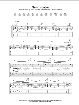 page one of New Frontier (Guitar Tab)