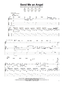 page one of Send Me An Angel (Guitar Tab)