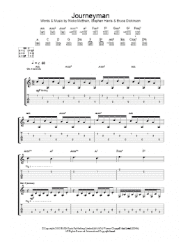 page one of Journeyman (Guitar Tab)
