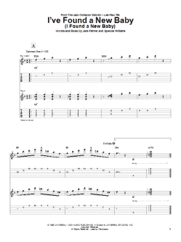 page one of I've Found A New Baby (I Found A New Baby) (Guitar Tab)