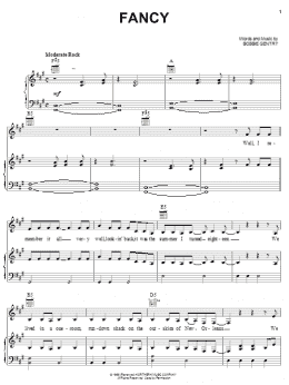 page one of Fancy (Piano, Vocal & Guitar Chords (Right-Hand Melody))