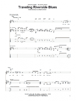 page one of Traveling Riverside Blues (Guitar Tab)