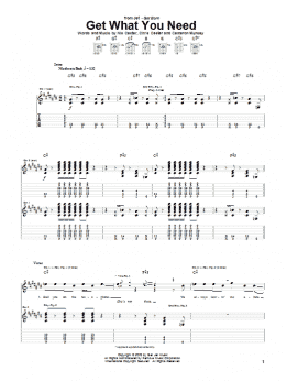 page one of Get What You Need (Guitar Tab)