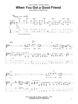 page one of When You Got A Good Friend (Guitar Tab)
