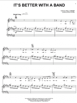 page one of It's Better With A Band (Piano, Vocal & Guitar Chords (Right-Hand Melody))