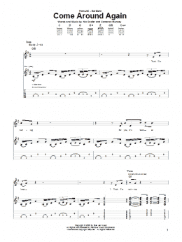 page one of Come Around Again (Guitar Tab)