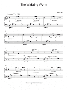 page one of The Waltzing Worm (Educational Piano)